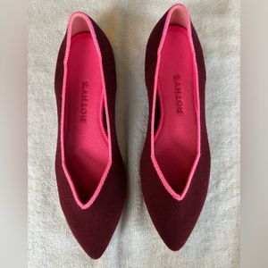 Rothy’s Currant Merino Points, size 7.5, VGUC.